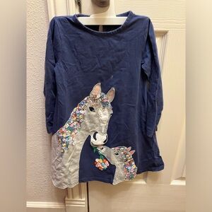 Mini Boden Horse Shirt 5-6Y
